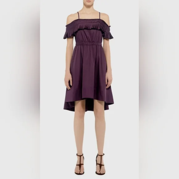 white christmas dresses Eco Poplin Tank Dress – Tibi Official main image 1